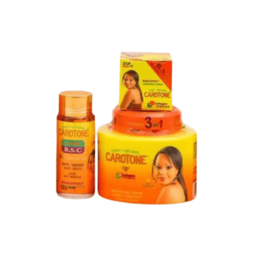 Carotone Cream, Face Cream, and Serum deliver a complete brightening skincare solution. Formulated to moisturize, even skin tone, and enhance natural radiance, this set helps achieve smoother, healthier-looking skin.