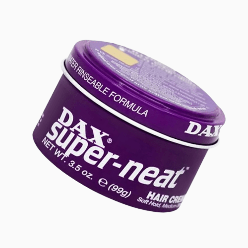 Dax Super Neat Hair Cream 99g gives a light hold, smooth finish & natural shine. Perfect for neat, well-groomed styles for all hair types.