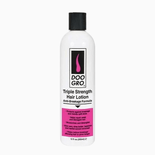 Doo Gro Triple Strength Hair Lotion bottle on a white background