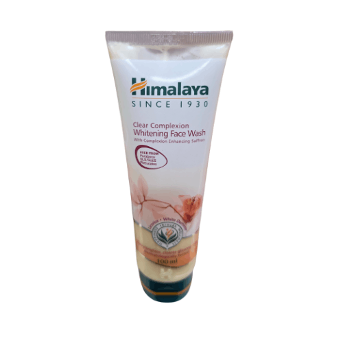 Himalaya Clear Complexion Whitening Face Wash tube on a white background