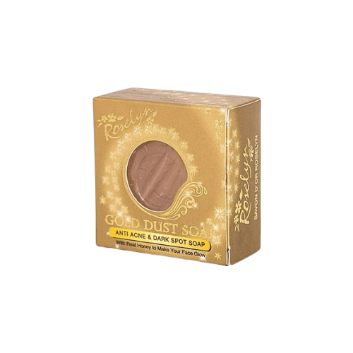 Roselyn Gold Dust Soap is specially formulated to combat acne and stubborn spots.