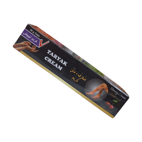 Taryak Cream is a powerful skin-brightening solution designed to lighten dark spots, even out skin tone, and reveal a radiant complexion. Enriched with nourishing ingredients, it deeply moisturizes while promoting a brighter, more youthful glow.
