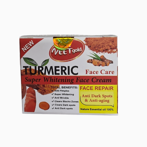 Box of Nittgold Turmeric Super Whitening Face Cream on a white background