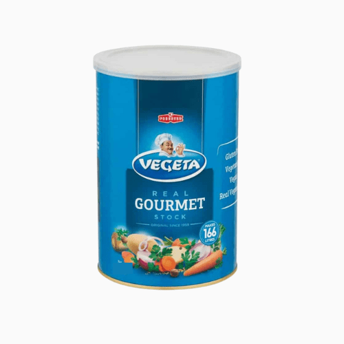 Vegeta Real Gourmet Stock can on a white background