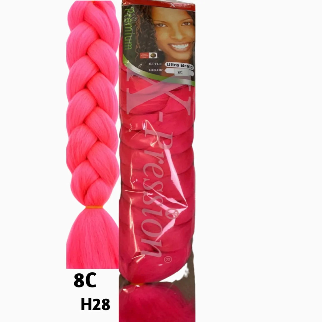 This premium braiding hair offers a fun, vibrant color and a soft, smooth texture, making it perfect for creating eye-catching braids