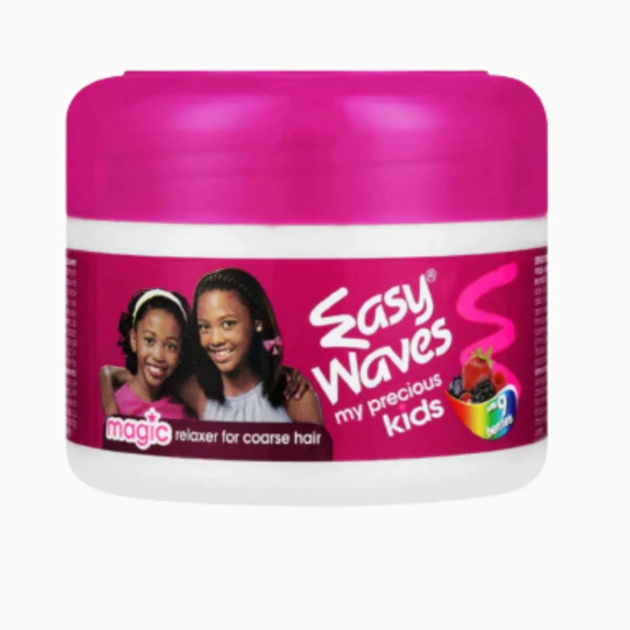 Easy Waves My Precious Kids Magic Normal Relaxer. Designed specifically for kids' hair, this gentle relaxer provides a smooth, straight finish while minimizing damage.