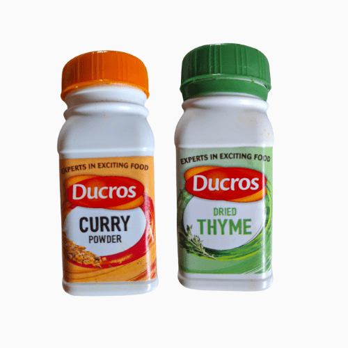 Ducros curry powder/dry Thyme 1 bottle each