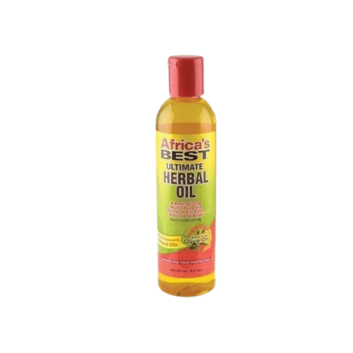 Discover Africa's Best Herbal Oil 12oz, enriched with natural oils and herbal extracts. Perfect for hair and skin, it deeply moisturizes, nourishes, conditions, and adds a healthy shine. Ideal for daily beauty care