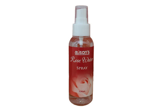 Bottle of Dilion's Rose Water Spray on a white background