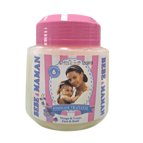 Bébé & Maman Petroleum Jelly is a gentle, hypoallergenic moisturizer perfect for delicate baby skin and moms. It soothes dryness, protects against irritation, and locks in moisture, keeping skin soft and healthy. Safe for daily use.