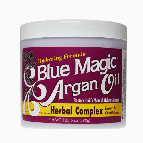 Blue Magic Argan Oil Herbal Complex 13.75oz hydrates, strengthens & adds shine. Nourishes dry hair & scalp for soft, healthy results.