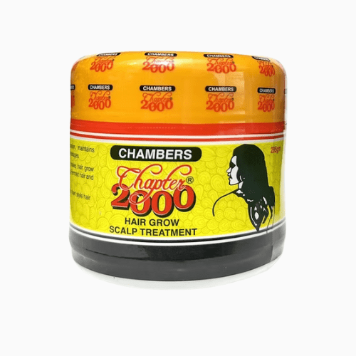 Chambers 2000 hair grow scalp treatment jar on a white background