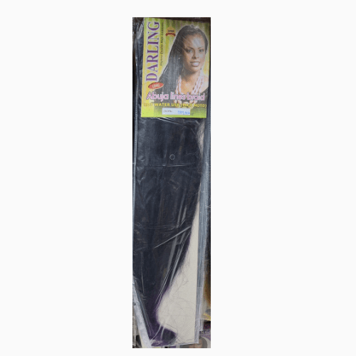 Style boldly with Darling Abuja Short Line Braids in Colour 1/Purple. Soft, lightweight, and durable extensions for trendy protective hairstyles.