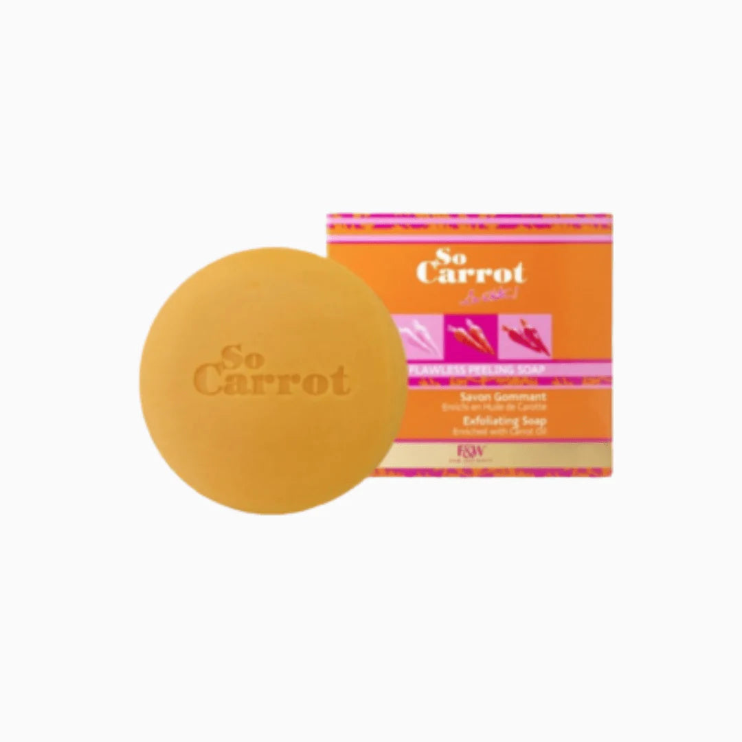 This unique formula, enriched with carrot extract, gently exfoliates and brightens your complexion. Ideal for daily use, 