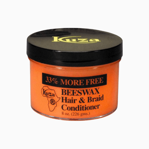 Keep your braids, locks, and natural hairstyles looking fresh, neat, and healthy with Kuza Beeswax Hair & Braid Conditioner.