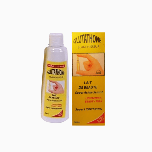 This skin-whitening body lotion is enriched with glutathione to lighten dark spots, reduce discoloration, and enhance your natural radiance