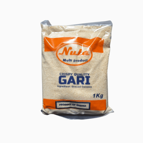 perfect for making traditional dishes like Gari. Ideal for fufu, eba, and more, this gluten-free flour is rich in fiber and provides a smooth, versatile texture for various meals.