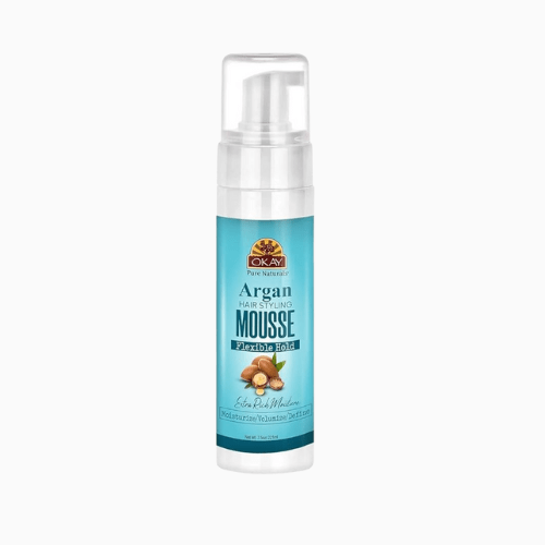  – a lightweight, hydrating mousse that defines curls, reduces frizz, and adds volume for soft, touchable hold.