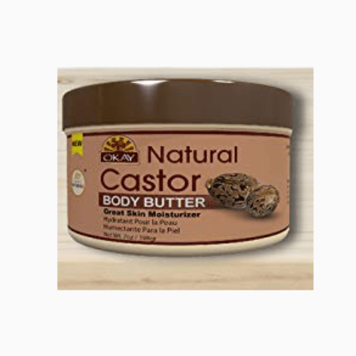 provides deep hydration for both hair and skin, enriched with castor oil for nourishment, shine, and moisture retention.