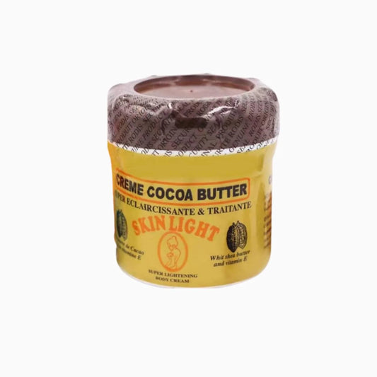 This rich, moisturizing cream combines the benefits of cocoa butter with lightening agents to brighten your complexion and even out skin tone