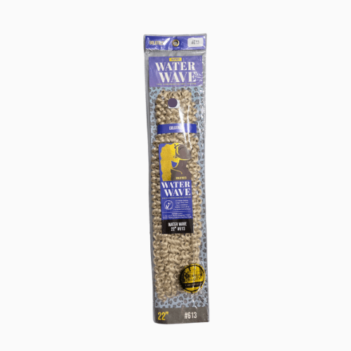 Packaged water wave gravel with brand label on a white background