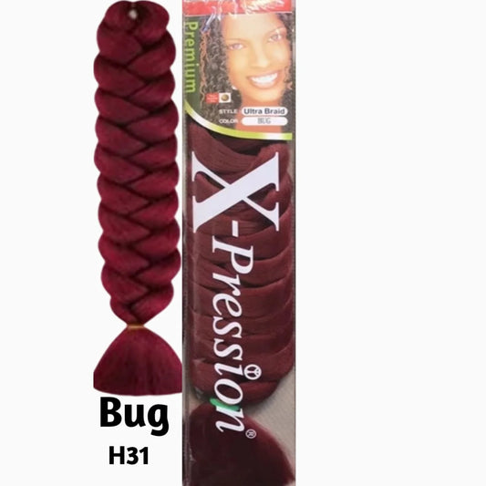 This premium braiding hair offers a rich, bold hue and a soft, smooth texture, perfect for creating stunning braids.