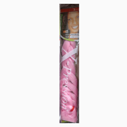 Create stunning, stylish looks with Xpression Ultra Braid in Pink II. This premium braiding hair offers a beautiful, soft pink hue with excellent colour payoff and a smooth finish for easy braiding. 