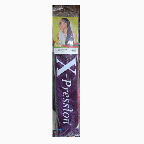 Achieve a stunning look with Xpression Ultra Braid in Purple. This long-lasting braiding hair offers brilliant colour retention and a soft, manageable feel for flawless braids, twists, and locs. Find your perfect shade of purple today.