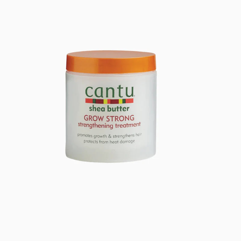 Cantu Shea Butter Grow Strong Strengthening Treatment is designed to promote stronger, healthier hair by providing essential nourishment and support to hair strands