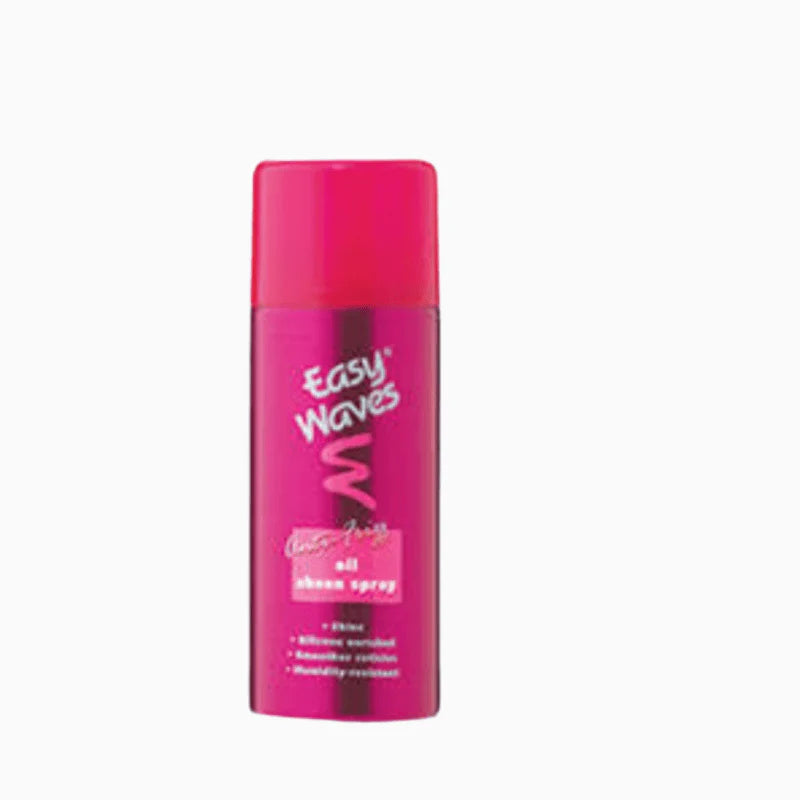 Easy Waves Anti-Frizz Oil Sheen Spray. This advanced formula reduces frizz and adds a beautiful sheen